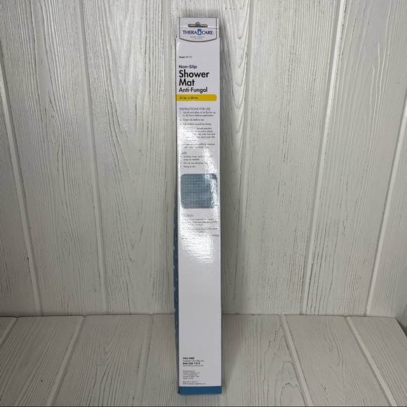 Theracare Shower Mat 21” x 20” Square Walk In Showers NEW Blue Non-Slip - Picture 2 of 9